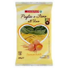 DESPAR 6 tojásos durum száraztészta és 6 tojásos durum száraztészta spenóttal 250 g