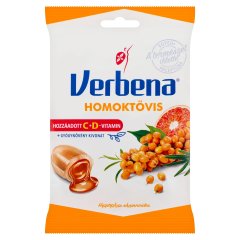 Verbena töltött keménycukorka homoktövis kivonattal és hozzáadott vitaminokkal 60 g