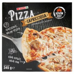 SPAR Capricciosa gyorsfagyasztott, elősütött pizza mozzarella sajttal, gombákkal, sonkával 345 g