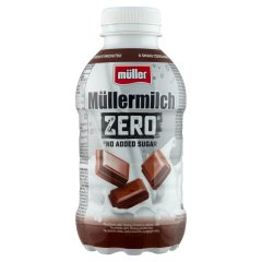 Müller Müllermilch Zero csokoládé ízű zsírszegény tejital édesítőszerekkel 387 ml