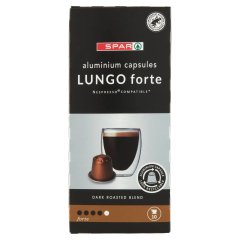 SPAR Lungo Forte kávékapszulák 10 x 5 g (50 g)