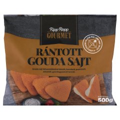 Ripp-Ropp Gourmet gyorsfagyasztott rántott gouda sajt 500 g