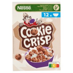 Nestlé Cookie Crisp süti formájú, csokiízű, ropogós gabonapehely 375 g
