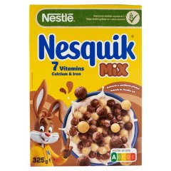 Nestlé Nesquik Mix kakaós és vaníliaízű, ropogós gabonapehely vitaminokkal, ásványi anyagokkal 325 g