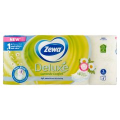 Zewa Deluxe Camomile Comfort toalettpapír 3 rétegű 8 tekercs