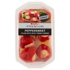 SPAR PREMIUM ceresznyepaprika kevert tejből készült csípős, friss sajtos készítménnyel töltve 140 g 