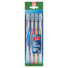 S-Budget Soft-Medium fogkefe 4 db