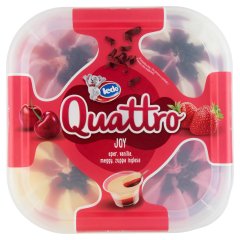 Ledo Quattro Joy epres, Zuppa Inglese ízű, vaníliaízű és meggyízű jégkrém 1650 ml