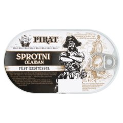 Pirat sprotni olajban füst ízesítéssel 160 g
