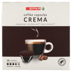 SPAR Dolce Gusto Crema őrölt, pörkölt kávé 14 db 98 g