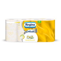 Regina Delicate Calming Chamomile toalettpapír 3 rétegű 8 tekercs