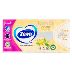 Zewa Deluxe Spirit of Tea illatosított papír zsebkendő 3 rétegű 90 db