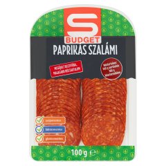 S-Budget szeletelt paprikás szalámi 100 g