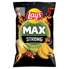 Lay\'s Max Strong sajt és csípőspaprika ízű burgonyachips 55 g