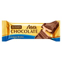 Roshen Tejcsokoládé szelet crème brûlée ízű töltelékkel 33 g