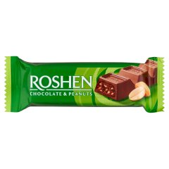 Roshen tejcsokoládé szelet földimogyorós töltelékkel 29 g