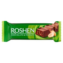 Roshen tejcsokoládé szelet földimogyorós töltelékkel 29 g
