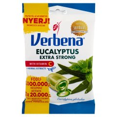 Verbena töltött keménycukorka eukaliptusz-mentol kivonattal és C-vitaminnal 60 g