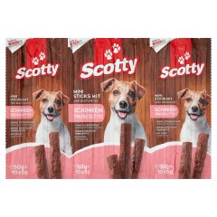 Scotty Mini Sticks jutalomfalatok sonkával 10 x 5 g (50 g)