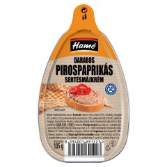 Hamé darabos pirospaprikás sertésmájkrém 105 g