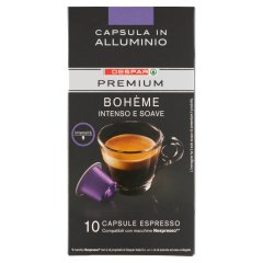 DESPAR PREMIUM Espresso Bohéme őrölt, pörkölt kávé kapszulában 10 db 52 g