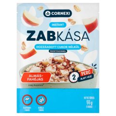 Cornexi almás-fahéjas instant zabkása hozzáadott cukor nélkül édesítőszerrel 55 g