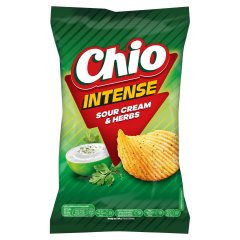 Chio Intense tejfölös-zöldfűszeres ízű burgonyachips 120 g
