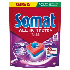 Somat All in 1 Extra Original Fresh gépi mosogatótabletta 85 db 1275 g