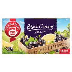 Teekanne World of Fruits fekete ribizli- és citromízesítésű gyümölcstea keverék 20 filter 50 g