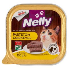 Nelly pástétom csirkével teljes értékű állateledel felnőtt macskák számára 100 g