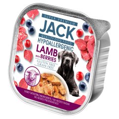 Jack Super Premium hipoallergén pástétom teljes értékű eledel báránnyal, bogyós gyümölcsökkel 150 g