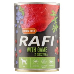 Rafi teljes értékű eledel felnőtt kutyák minden fajtája számára vadhússal 400 g