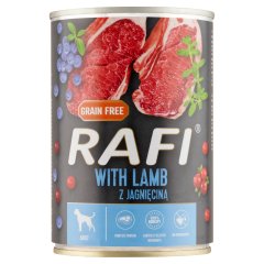  Rafi teljes értékű bárányos eledel felnőtt kutyák minden fajtája számára 400 g