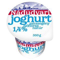 Nádudvari zsírszegény élőflórás natúr joghurt 1,4% 350 g