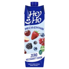 Hey-Ho Piros Multivitamin vegyes gyümölcsital édesítőszerrekkel és 5 vitaminnal 1 l