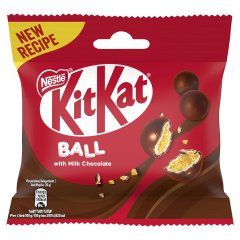 KitKat Ball ropogós búzapehelygolyók fehér krémmel és tejcsokoládéval bevonva 36 g