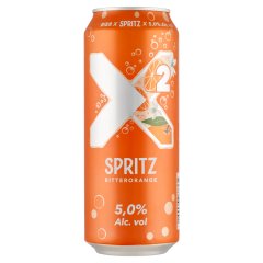 X2 Spritz Bitterorange sör és keserű narancs ízű üdítőital keveréke 5% 0,5 l