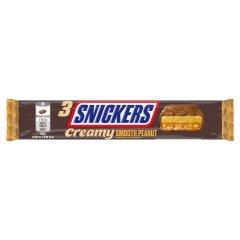 Snickers tejcsokoládé földimogyorókrémmel karamellával földimogyoró darabokkal 3 x 18,25 g (54,75 g)