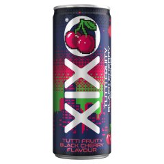 XIXO Tutti Fruity fekete cseresznye- és tuttifruttiízű, szénsavas üdítőital 250 ml