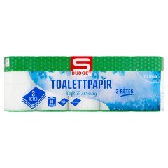 S-Budget Soft & Strong toalettpapír 3 rétegű 10 tekercs