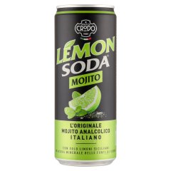 Fonti Di Crodo Lemon Soda szénsavas mojito-citrom üdítőital lime és menta ízesítéssel 33 cl