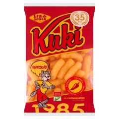 Liza Snack Kuki gluténmentes paprikás extrudált kukoricapehely 40 g