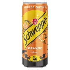 Schweppes narancsízű szénsavas üdítőital cukorral és édesítőszerekkel 330 ml