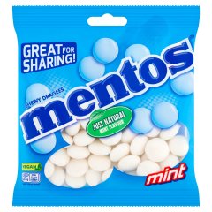 Mentos Mint mentolos ízesítésű cukordrazsé 150 g