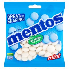 Mentos Mint mentolos ízesítésű cukordrazsé 150 g