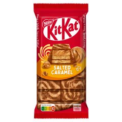 KitKat ropogós ostya sóskaramellízű krémmel karamellízű tejcsokoládéban és fehér bevonóban 99 g 