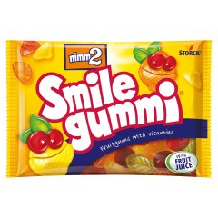 nimm2 Smilegummi vegyes gyümölcs ízű gumicukorka vitaminokkal 100 g
