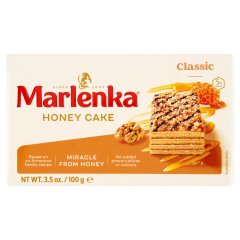 Marlenka mézes torta dióval 100 g
