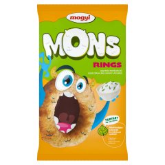 Mogyi Mons Rings hagymás-tejfölös ízű kukorica snack 70 g