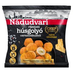 Nádudvari rántott húsgolyó csirkemellhúsból sajtos töltelékkel 500 g